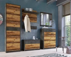 Sitzbank Perugia Fresko Nachbildung Old Wood Nachbildung B/H/T: ca. 80x50x34 cm