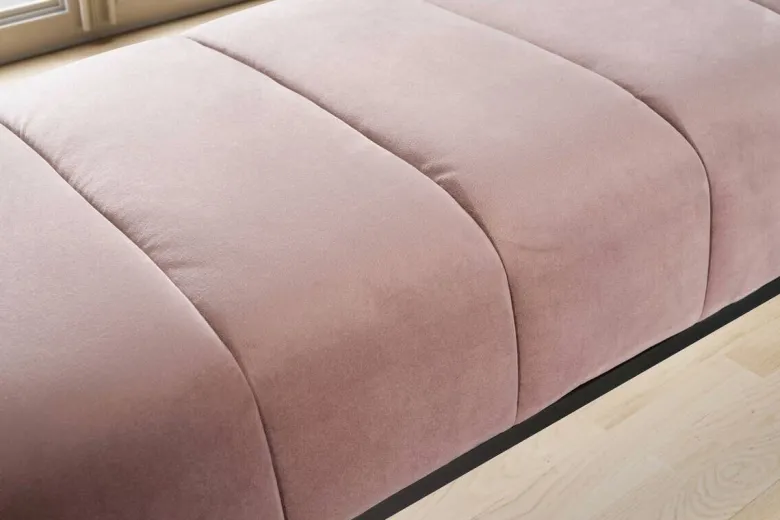 Sitzbank rosa Polyester B/H/T: ca. 108x40x40 cm