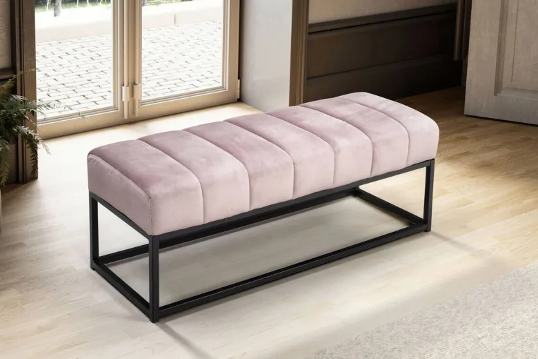 Sitzbank rosa Polyester B/H/T: ca. 108x40x40 cm