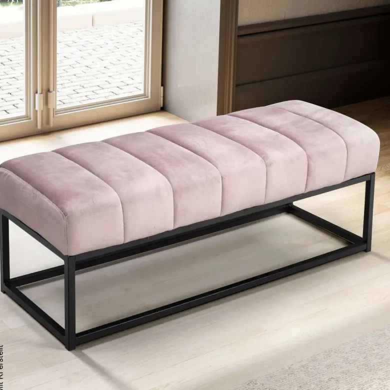 Sitzbank rosa Polyester B/H/T: ca. 108x40x40 cm