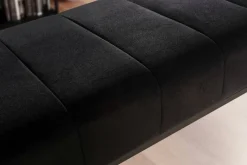 Sitzbank schwarz Polyester B/H/T: ca. 108x40x40 cm