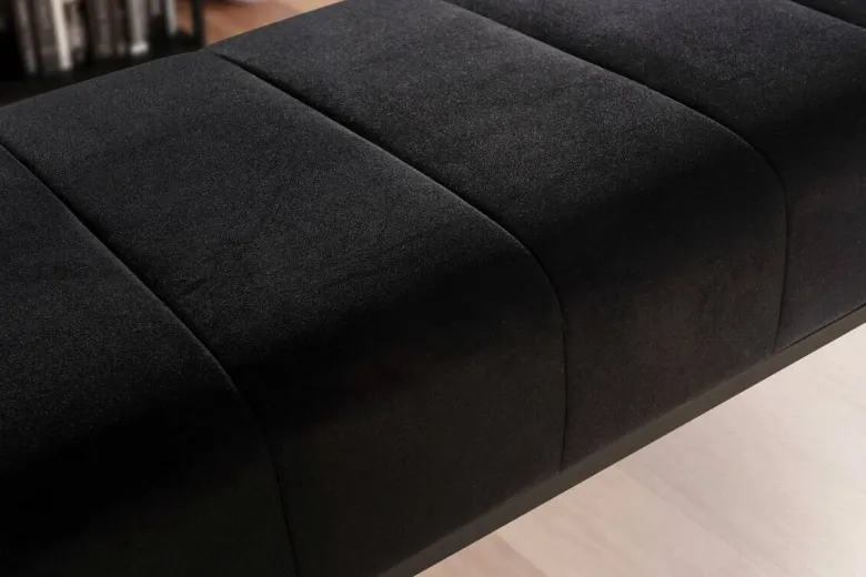 Sitzbank schwarz Polyester B/H/T: ca. 108x40x40 cm