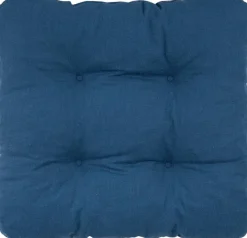 Sitzkissen Alina blau Polyester-Mischgewebe B/H/L: ca. 38x8x38 cm