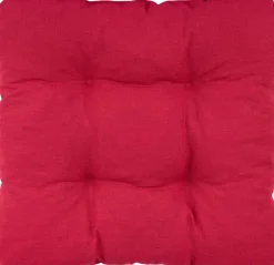 Sitzkissen Alina rot Polyester-Mischgewebe B/H/L: ca. 38x8x38 cm
