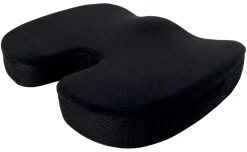 Sitzkissen schwarz Baumwolle B/H/L: ca. 45x7x35 cm
