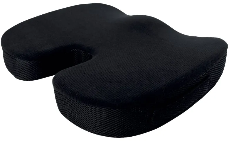 Sitzkissen schwarz Baumwolle B/H/L: ca. 45x7x35 cm