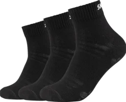 Skechers Damen & Herren-Socken Skechers schwarz 3 Packstücke Größe 43-46