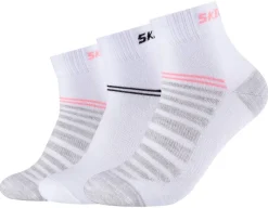 Skechers Damen & Herren-Socken Skechers Weißmix 3 Packstücke Größe 35-38