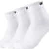 Skechers Damen & Herren-Socken Skechers weiß 3 Packstücke Größe 39-42