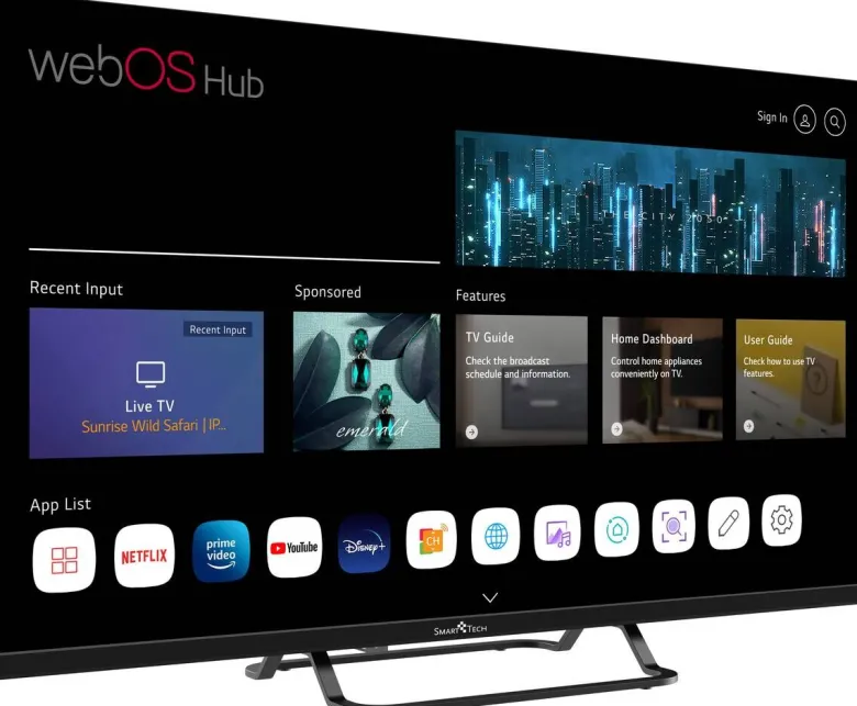 Smart-Tech LED-TV 32HW01V B/H: ca. 72x45 cm