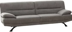 Sofa Bruno graubraun Microfaser B/H/T: ca. 191x83x94 cm