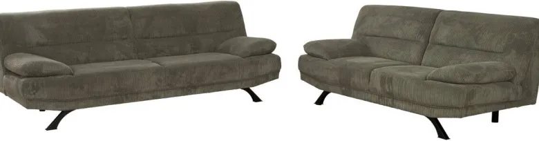 Sofa Bruno grün Microfaser B/H/T: ca. 191x83x94 cm