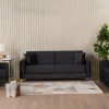 Sofa 3-2-1 Cavana anthrazit Microfaser