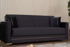 Sofa 3-2-1 Cavana anthrazit Microfaser