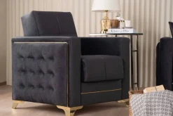 Sofa 3-2-1 Cavana anthrazit Microfaser
