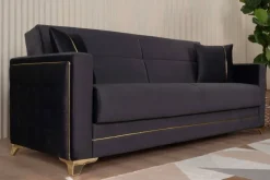 Sofa 3-2-1 Cavana anthrazit Microfaser