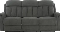 Sofa FM-3216-3P grau Microfaser B/H/T: ca. 200x100x95 cm
