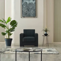 Sofa 3-2-1 Jerry anthrazit Microfaser