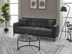 Sofa 3-2-1 Lendor grau Webstoff