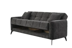 Sofa 3-2-1 Lendor grau Webstoff