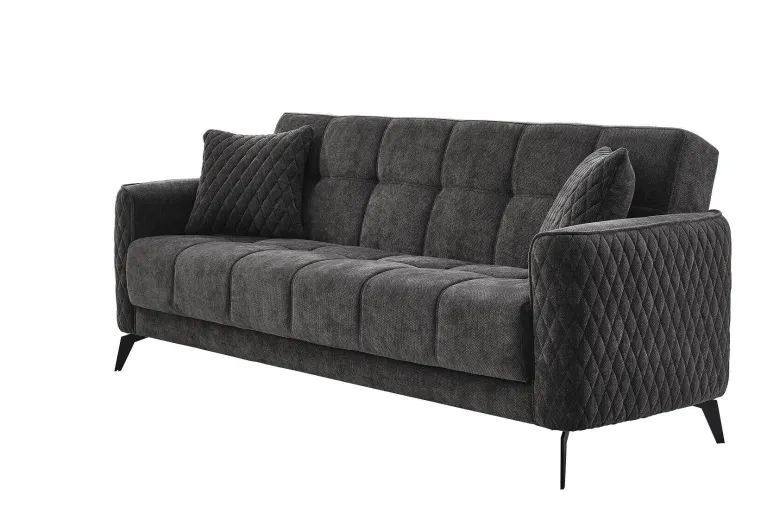 Sofa 3-2-1 Lendor grau Webstoff