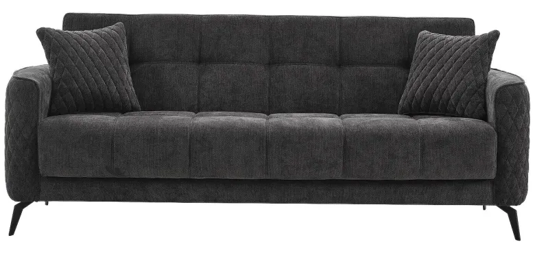 Sofa 3-2-1 Lendor grau Webstoff