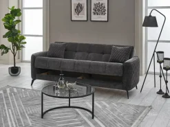 Sofa 3-2-1 Lendor grau Webstoff