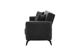 Sofa 3-2-1 Lendor grau Webstoff