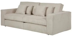 Sofa Marlon beige Microfaser B/H/T: ca. 248x90x110 cm