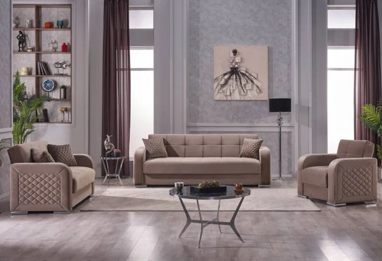 Sofa 3-2-1 Orlando graubraun