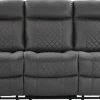 Sofa Pedro grau Microfaser B/H/T: ca. 220x108x94 cm