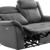 Sofa Pedro grau Microfaser B/H/T: ca. 162x108x94 cm