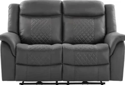 Sofa Pedro grau Microfaser B/H/T: ca. 162x108x94 cm