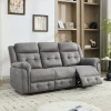Sofa Philip grau Microfaser B/H/T: ca. 208x103x95 cm