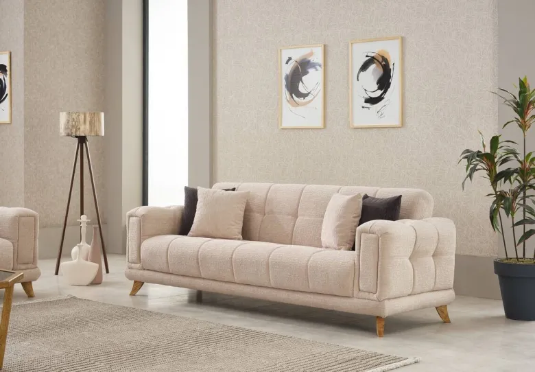 Sofa 3-2-1 Rixos beige Webstoff