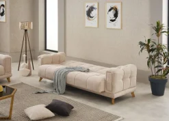 Sofa 3-2-1 Rixos beige Webstoff