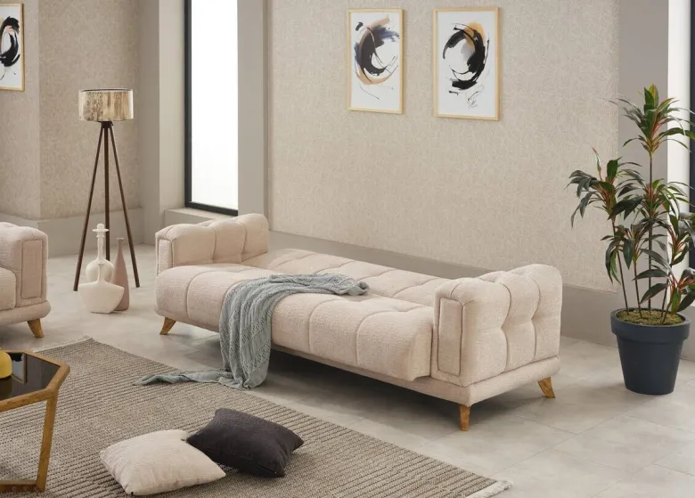 Sofa 3-2-1 Rixos beige Webstoff
