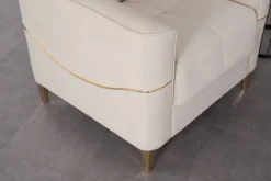 Sofa 3-2-1 Salda beige Microfaser