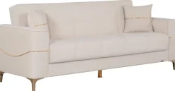 Sofa 3-2-1 Salda beige Microfaser