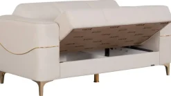 Sofa 3-2-1 Salda beige Microfaser