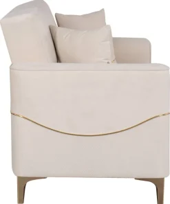 Sofa 3-2-1 Salda beige Microfaser