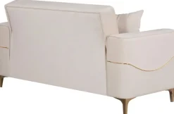 Sofa 3-2-1 Salda beige Microfaser