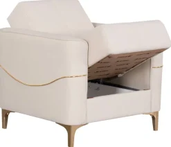 Sofa 3-2-1 Salda beige Microfaser