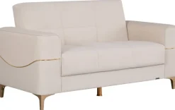 Sofa 3-2-1 Salda beige Microfaser
