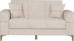 Sofa 3-2-1 Salda beige Microfaser