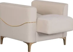 Sofa 3-2-1 Salda beige Microfaser