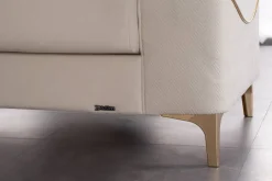 Sofa 3-2-1 Salda beige Microfaser