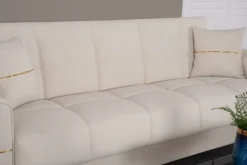 Sofa 3-2-1 Salda beige Microfaser