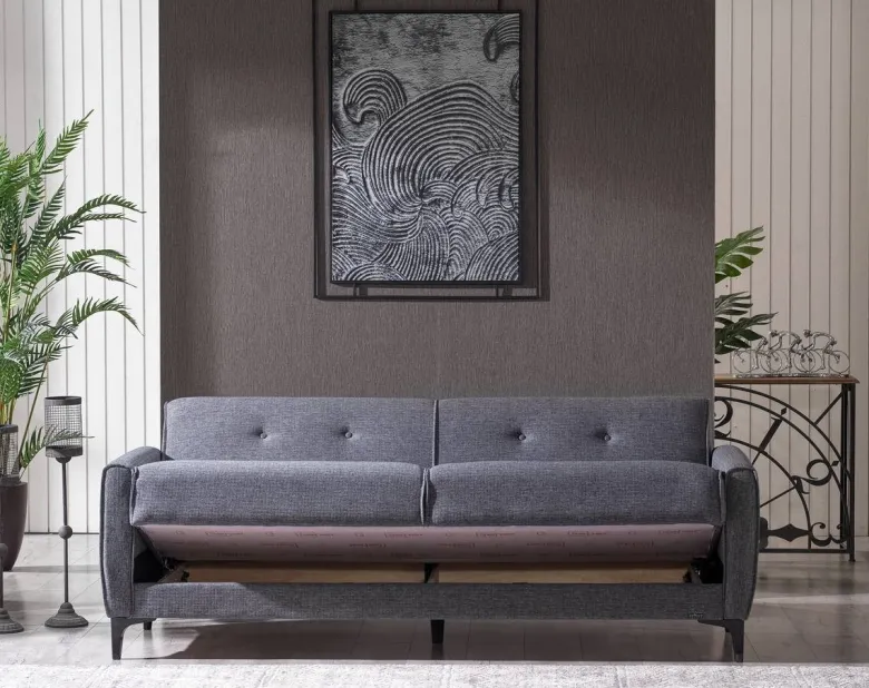 Sofa 3-2-1 San Marino anthrazit Microfaser