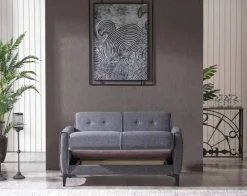 Sofa 3-2-1 San Marino anthrazit Microfaser